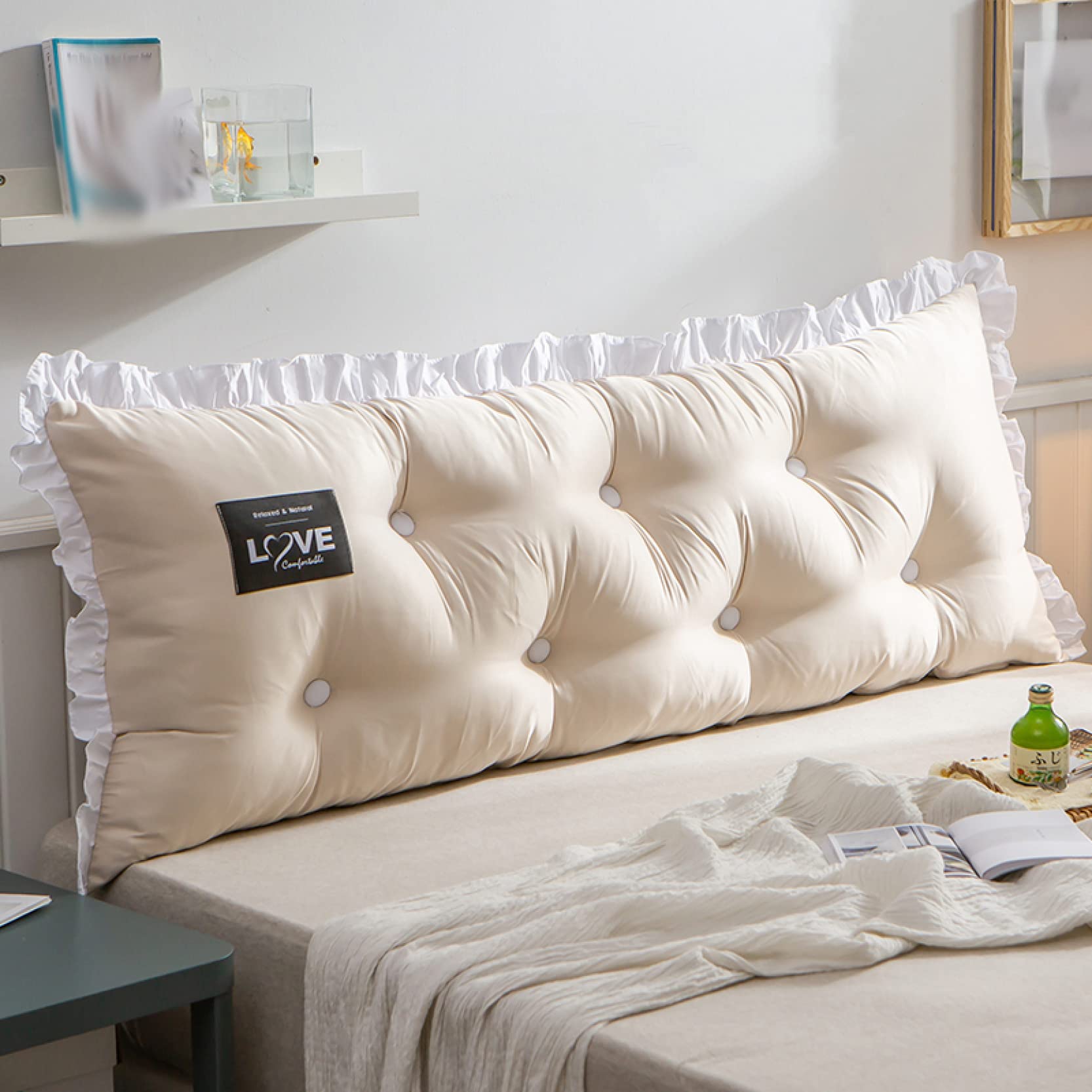 Amazon｜[LSDZW] ヘッドボードクッション ベッドクッション 120*60cm